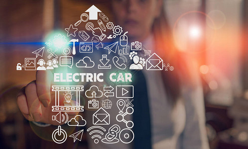 电子汽车概念摄影一部或多部电动马达驱动的汽车ACN图片