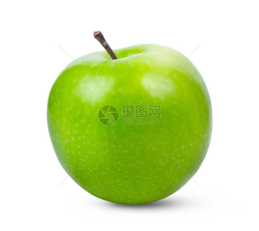 完美新鲜的绿色苹果图片