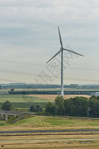 风车作为风力涡轮机发电机图片