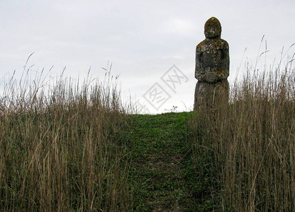 石巴尔斯基泰战士的古代石像乌克兰的斯基泰人拟石雕草原上的雕像一条通图片