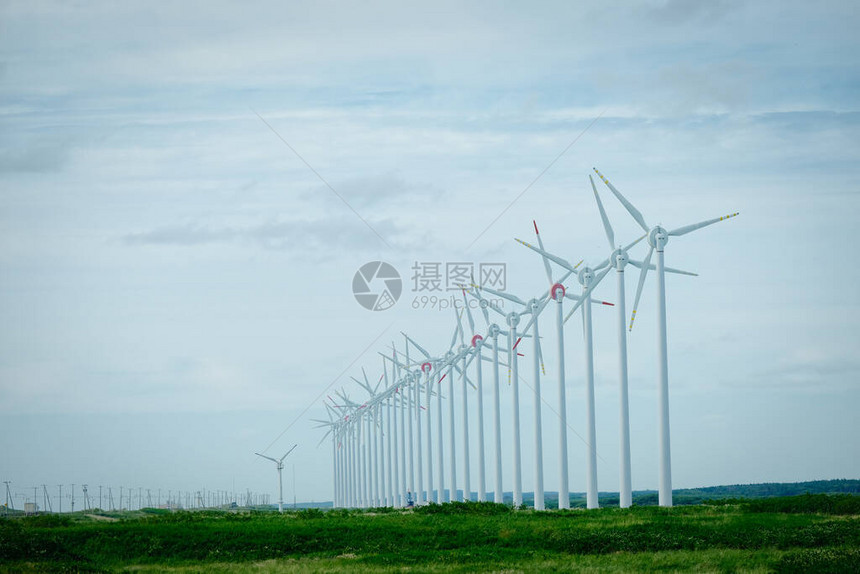 北海道的风力发电图片