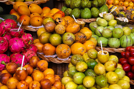 香果龙果和丰夏市马德拉岛高清图片