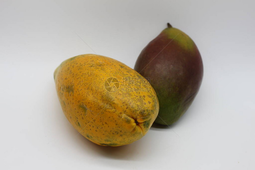 木瓜和芒果实图片