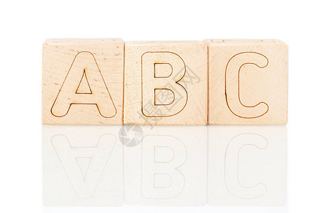 带字母ABC的Wood图片