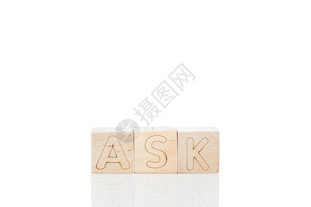 带字母的Wooden立方体询问图片