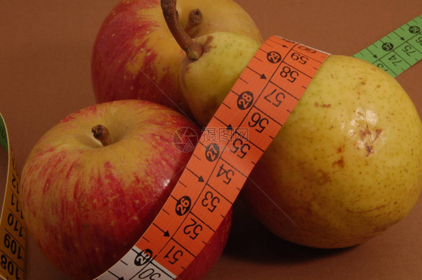 苹果和梨子加上描述肥胖症图片