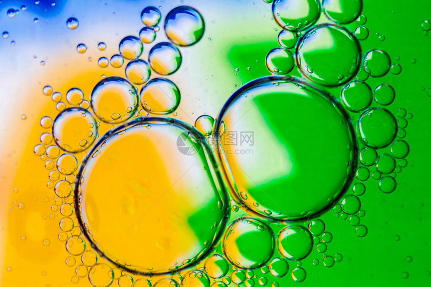 水表面油泡彩色调板摘要背景宏图片