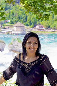 瑞士莱茵瀑布的美图片