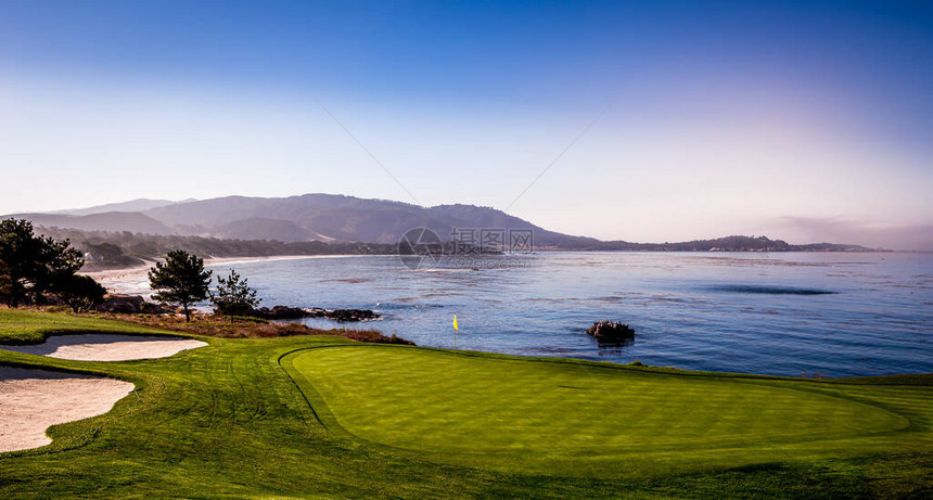 圆石滩高尔夫球场美国加利福图片