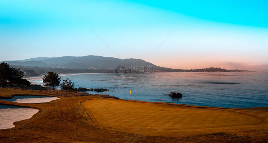 圆石滩高尔夫球场美国加利福图片