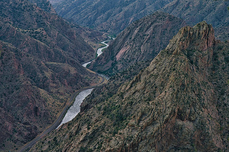科罗拉多州皇家峡谷的阿肯色河图片