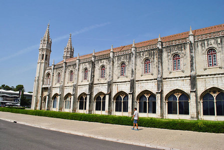 葡萄牙里斯本的修道院塔图片