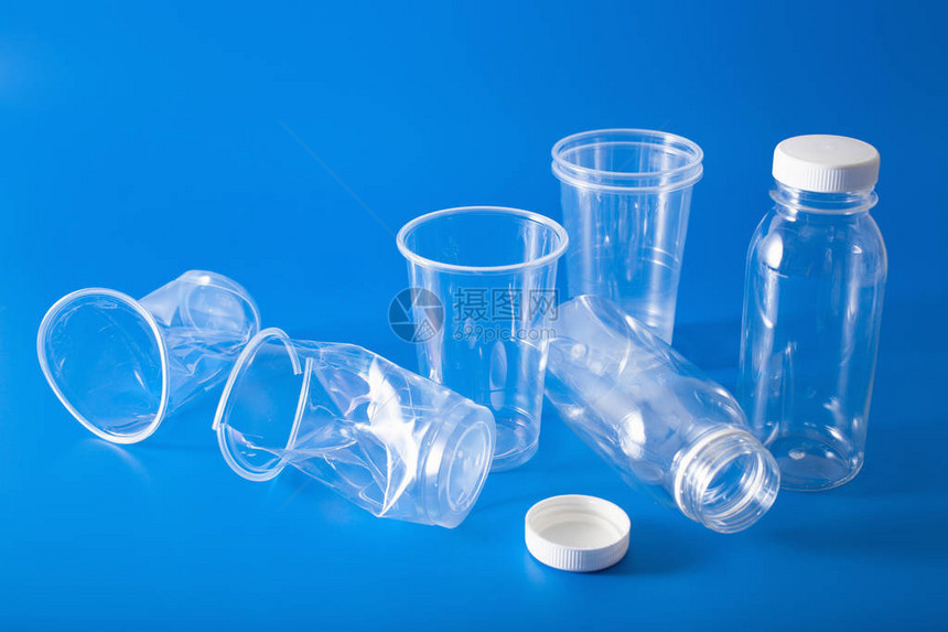 一次塑料瓶杯子回收塑料塑图片