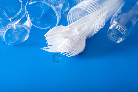 一次塑料瓶杯子叉子勺子回收塑料塑图片