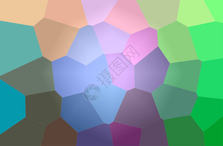 蓝色绿色紫色的六边形背景图片