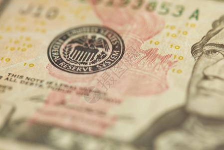10美元钞票贴近视线的联邦图片