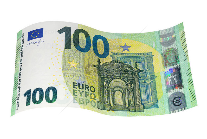 一百欧元新钞关闭图片