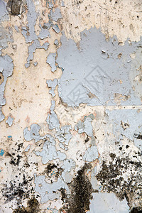 旧风化墙油漆剥落背景图片