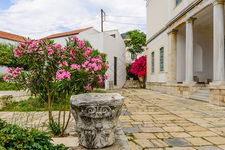 希腊Samos岛Samos镇历史中心图片