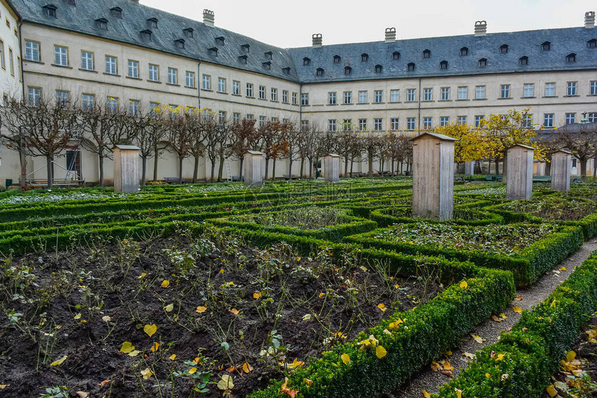 2014年11月德国佛朗哥尼亚巴伐利亚邦贝格新住宅BaroqueRosengartenRoseGard图片