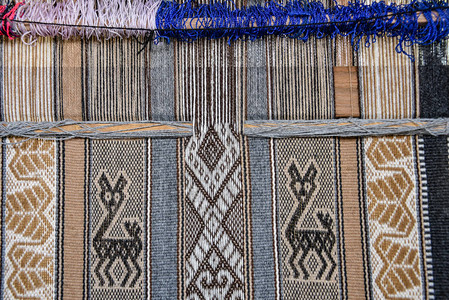 安第斯传统纺织品传统设计图片
