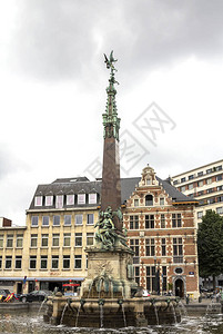以纪念比利时首都布鲁塞尔市长朱尔斯安斯帕赫图片