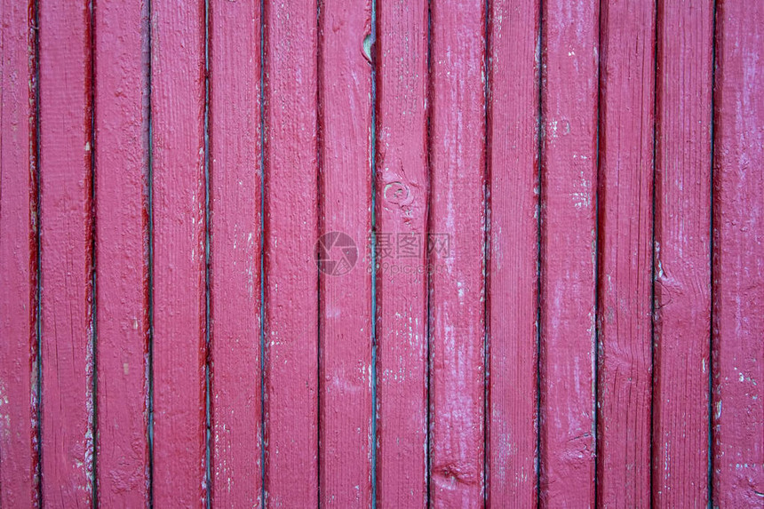 木栅栏的质地红色的木栅栏背景板上的旧油漆图片