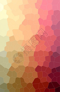 橙色中号六边形背景的抽象插图背景图片