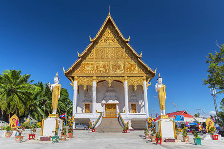 在LuangNeua寺庙万象老挝印度支那亚洲的Wa图片