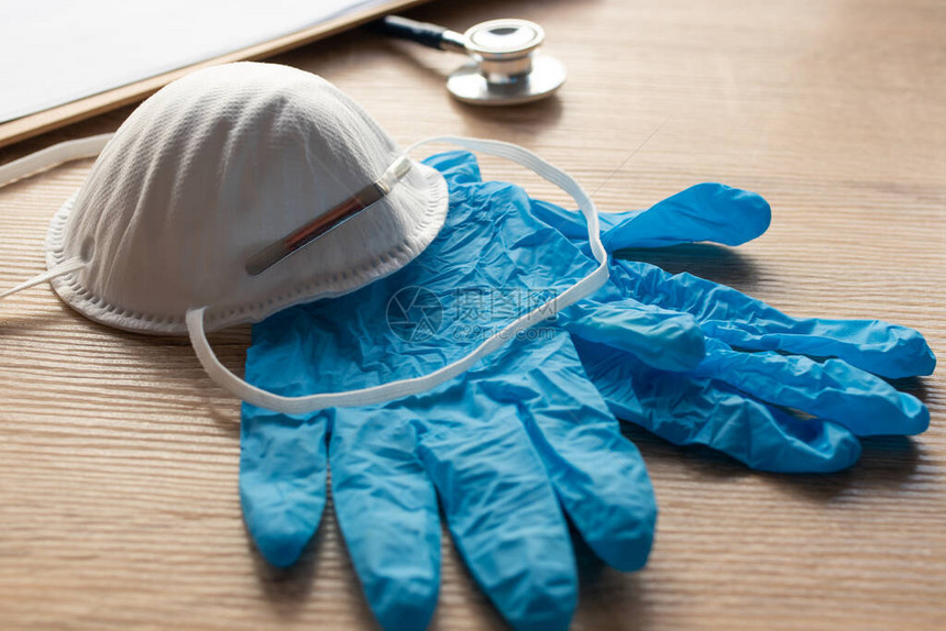 卫生防护材料手套和口罩图片