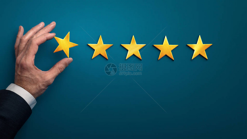 给予一星评级糟糕体验全景的客户之手服务评级满意度和图片