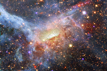 惊人的星系恒星云和气体美国航天局提图片