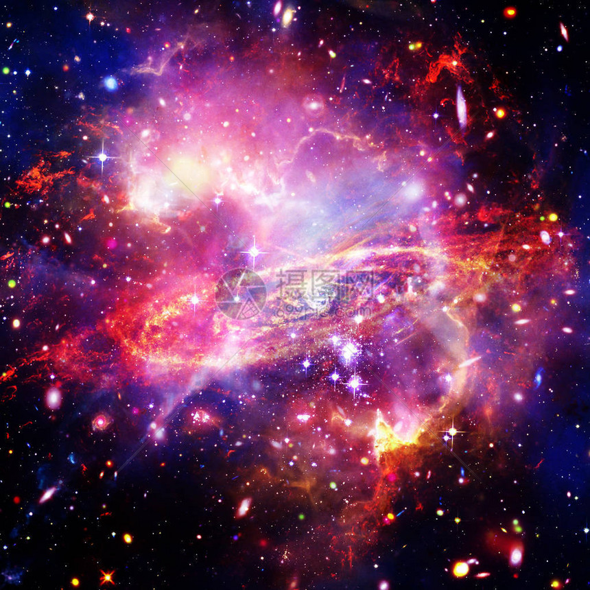 令人惊异的银河系景色和恒星由美国航天局提图片