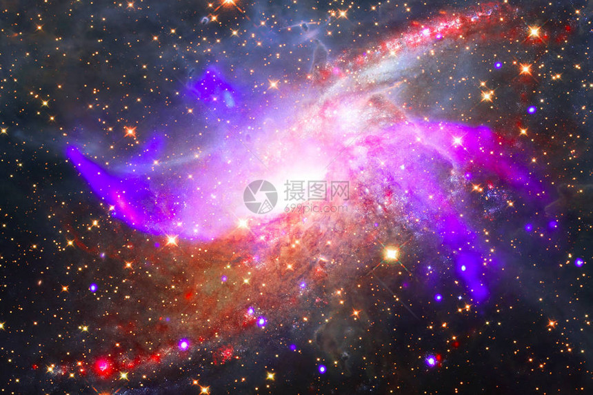 美丽的银河系星云和恒星由美国航天局提图片