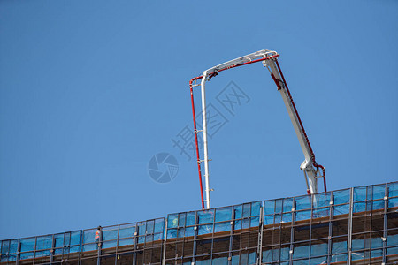 高楼建筑顶部的背景图片