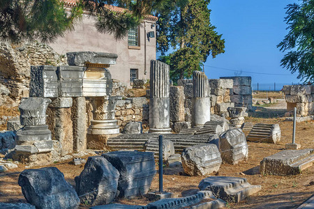 希腊古代科林斯建筑结图片