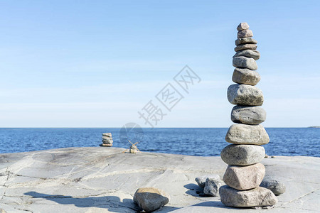 堆叠岩石平衡堆叠精密图片