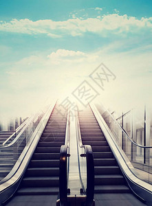 通往天堂的阶梯概念背景图片