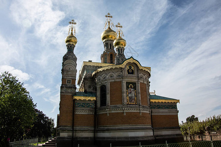 俄罗斯教堂与达姆施图片