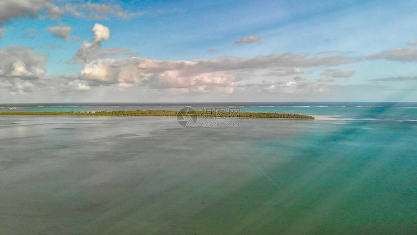 毛里求斯美丽的空中景象图片