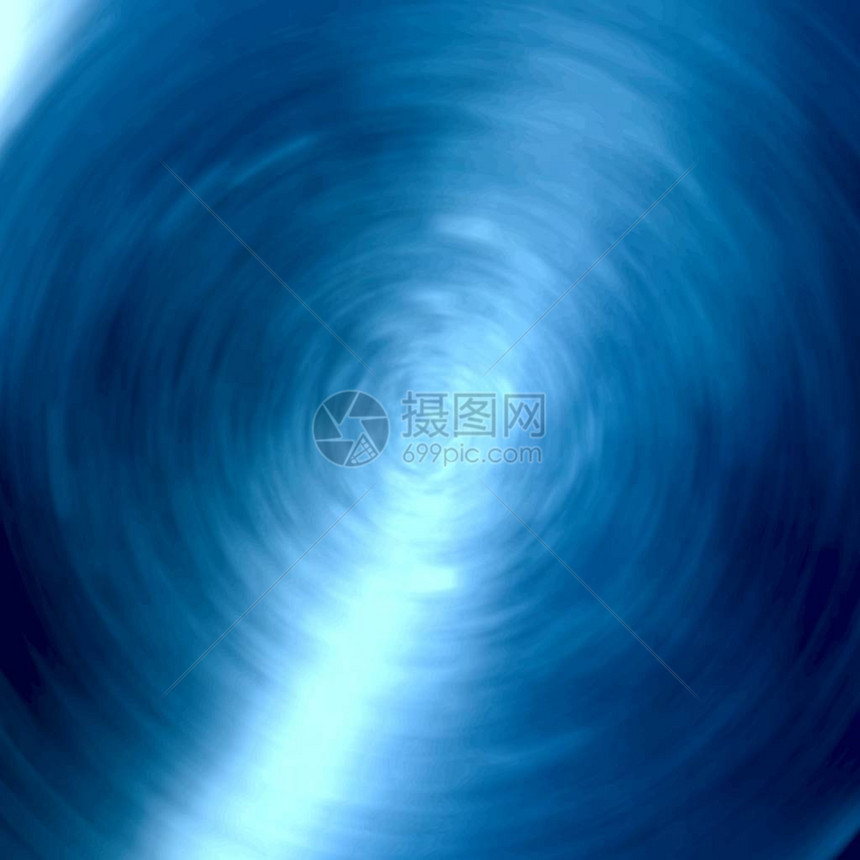 深蓝色深海涡旋有光反射抽象模糊图片