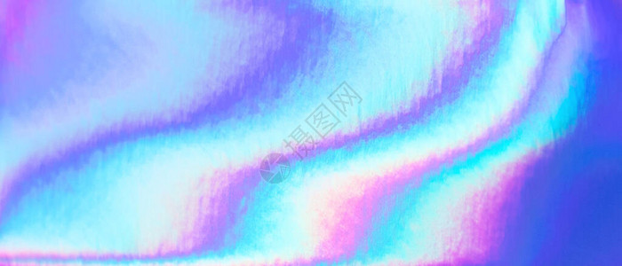 薄荷曼波80年代风格的模糊抽象时尚彩虹全息横幅背景紫罗兰色粉红色和薄荷色的明亮霓插画