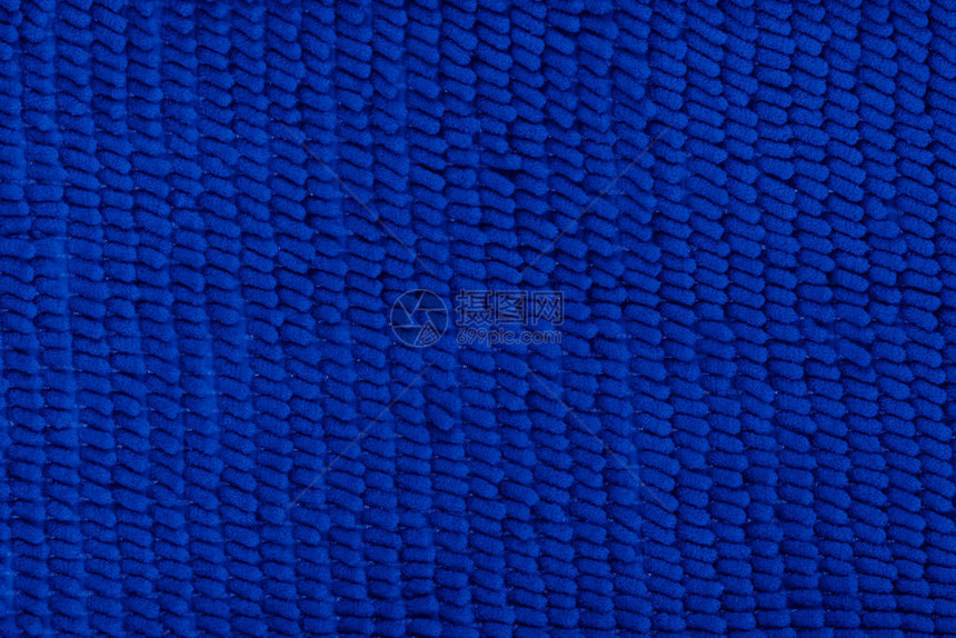 蓝色织物与纹理纤维地板虫垫图片