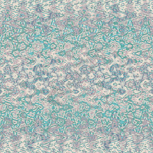 扭曲的波浪无缝重复光栅图案设计抽象取代的蓝绿色奶油色粉红色蓝色动态之字形皱褶效果水洗背景图片