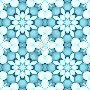 蓝色花团详细的无缝和重复图片