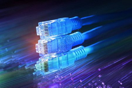 Ethernet有线电缆LAN互联网图片