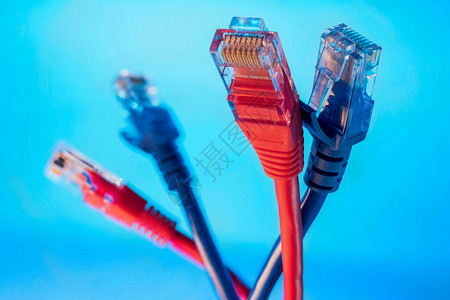 互联网信息网络的Ethernet连接器图片