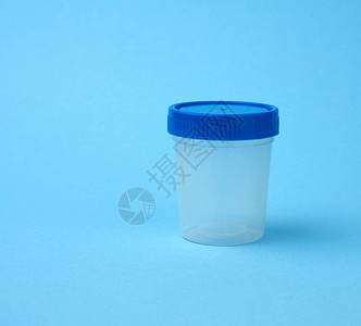用于医疗检测的空塑料罐蓝图片