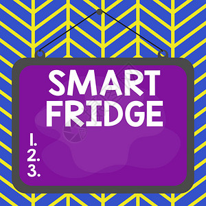 手写文字SmartFridge概念照片图片