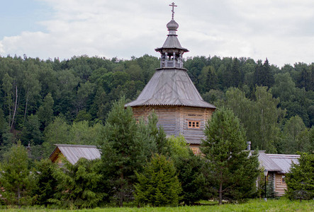 木制俄罗斯房子大型木制图片